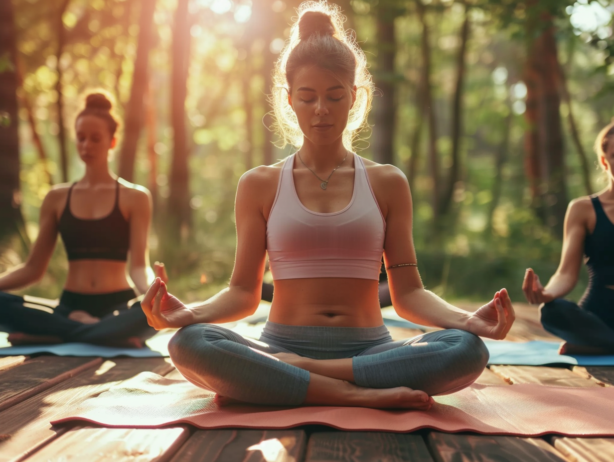 Спокійна йога-практика на природі